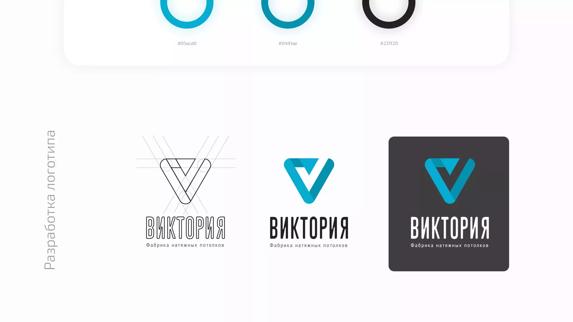 Разработка фирменного стиля компании по продаже и установке натяжных потолков в Твери